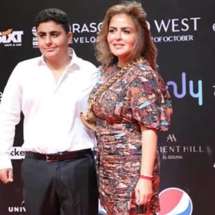 مها الصغََير وابنها حمزة أحمد السقا ِفي رابع أيام المهرجان - الصورة من حساب المهرجان على انستغرام