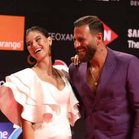 نيقولا معوض وزوجته للمرة الأولي معاً على السجادة الحمراء - الصورة من انستغرام نيقولا معوض