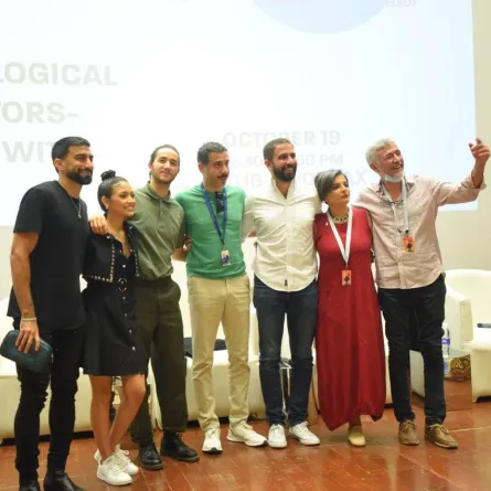 ضيوف ندوة الصحة النفسية للمثلين - الصورة من حساب مهرجان الجونة على الفيس بوك