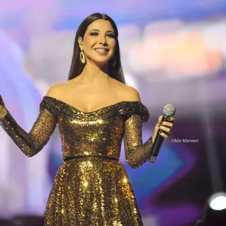 نانسي عجرم نجمة  حفل افتتاح المهرجان- تصوير مروان العقبي