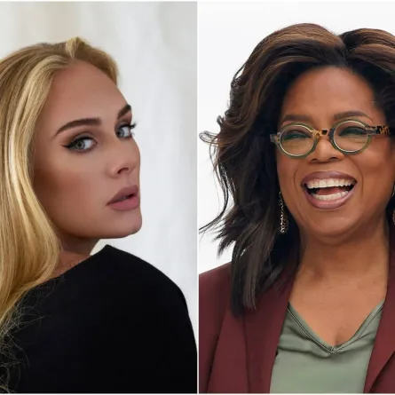 أوبرا تحاور أديل - الصورة من Los Angeles Times