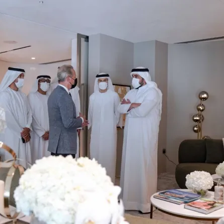 أحمد بن محمد يفتتح عين دبي - الصورة من وام