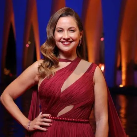 ريا أبي راشد خلال حضورها حفل ختام مهرجان الجونة أمس - الصورة من حساب مهرجان الجونة على انستغرام