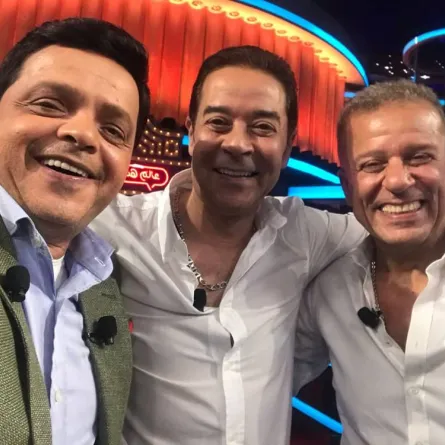 محمد هنيدي ومدحت صالح وشريف منير - الصورة من حساب محمد هندي على فيسبوك