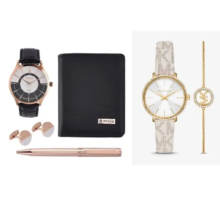 أطقم ساعات رجالية ونسائية