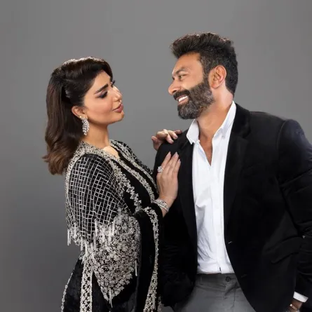 هنادي الكندري ومحمد الحداد في برنامج "بصراحة مع" على MBC1 - الصورة من المكتب الإعلامي لمجموعة MBC  