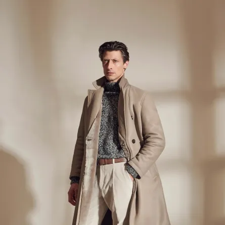 معطف طويل كلاسيكي من بريوني Brioni