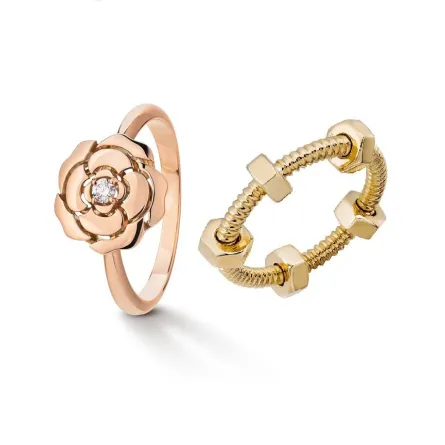 خواتم ذهب ناعمة للأصابع الرفيعة