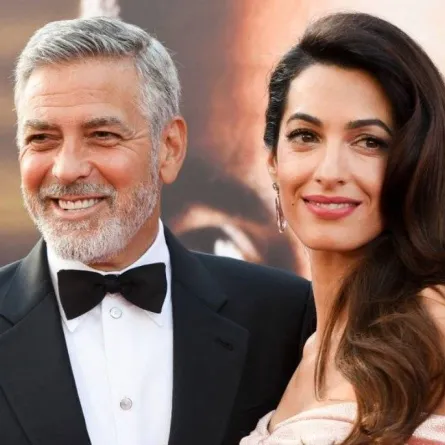 جورج كلوني وزوجته - الصورة من موقع The Celeb Post	 		