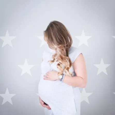 صورة لحامل في الأسابيع الأخيرة