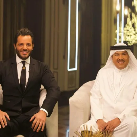 MBC1  تستضيف محمد عبده في برنامج "جلسة عمر" مع نيشان - الصورة من المكتب الإعلامي للـMBC