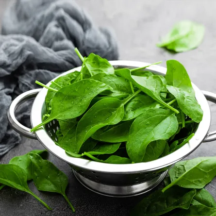 صورة لطبق من السبانخ