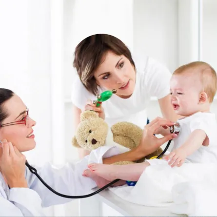 صورة لطفل يعاني من ضيق التنفس