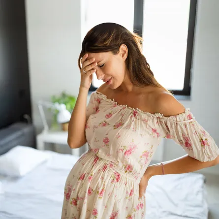 صورة لحامل تشعر بالتعب