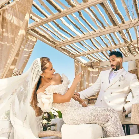 نيللي كريم وزوجها هشام عاشور - الصورة من حسابها على انستغرام 