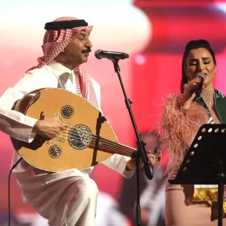 من مشاركة هدى الفهد وعبادي الجوهر- تصوير علي الحسينان 