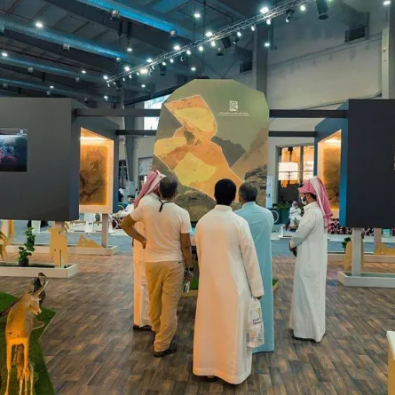 جناح محمية الملك سلمان في معرض الصقور