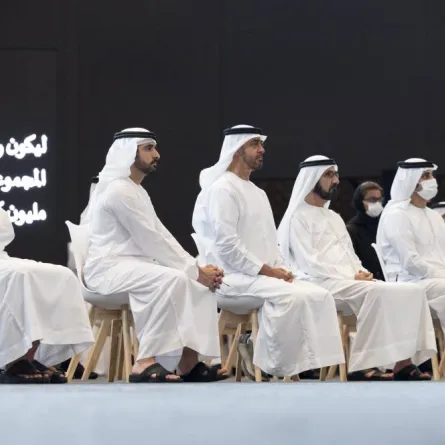 حضر المناسبة عدد من الوزراء والمسؤولين في دولة الإمارات. المصدر (وام)
