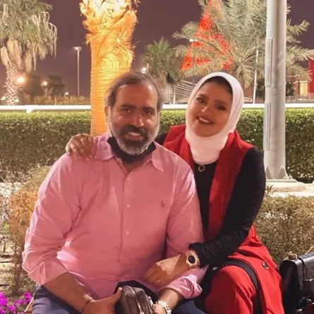 عبدالله التركماني وزوجتة حبيبة - الصورة من انستقرام الفنان