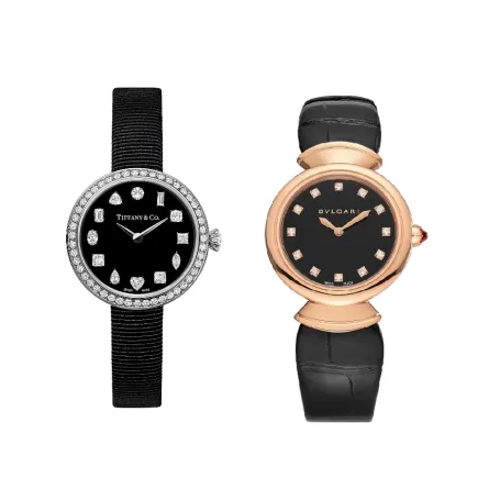 موديلات ساعات نسائية عملية باللون الأسود