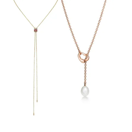 موديلات سلاسل Lariat راقية للفتاة صاحبة الأسلوب الناعم