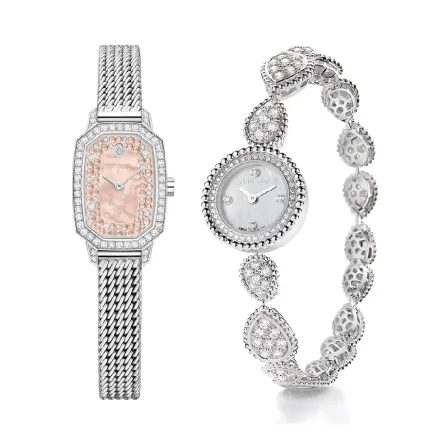 أحدث ساعات فاخرة بمينا صدف وألماس لإطلالة مسائية لافتة