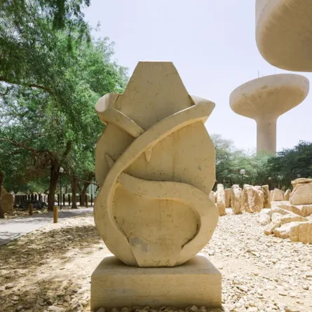 ملتقى طويق الدولي للنحت 2021- الصورة من واس 