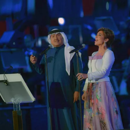 الفنان محمد عبدو والفنانة أصالة نصري