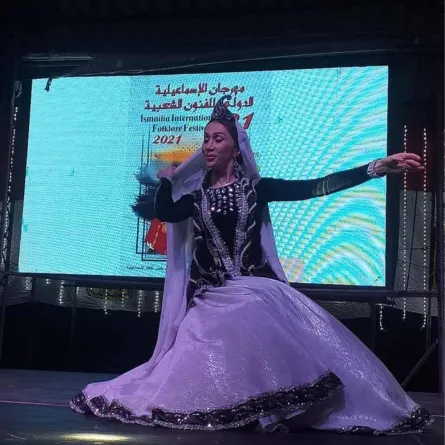 أحد الفرق فى المهرجان الدولي للفنون الشعبية 