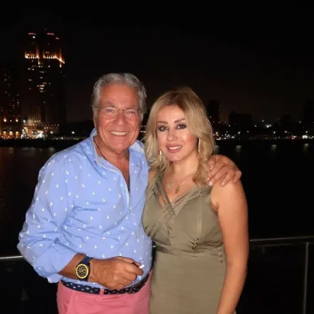 مصطفى فهمي وفاتن موسى - الصورة من حسابها على انستغرام