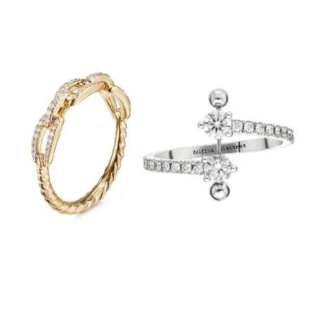 طرق تنسيق خواتم العقلة