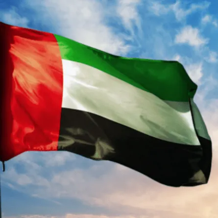 علم الإمارات. الصورة من "وام"