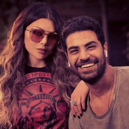 هيفاء وهبي ومحمد وزيري - الصورة من حساب وزيري على تويتر