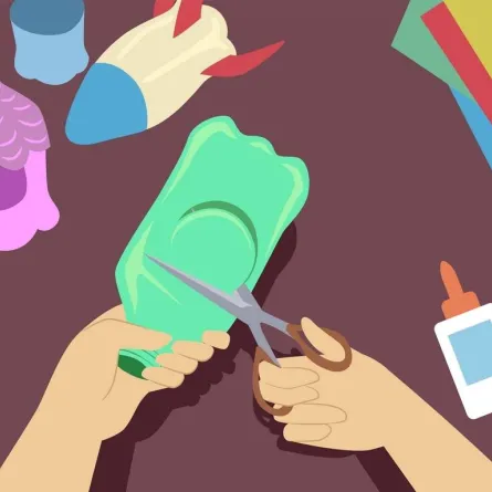 أفكار لاستغلال القوارير البلاستيك في أعمال التزيين