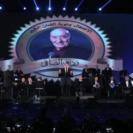 احتفالية مئوية وديع الصافي بمشاركة ابنه أنطوان - الصورة من المركز الإعلامي لمهرجان الموسيقى العربية