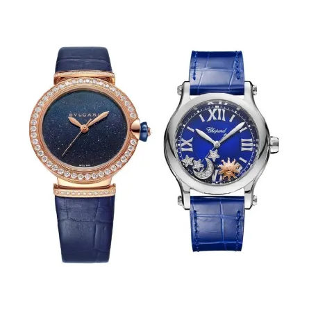 ساعات باللون الأزرق الملكي