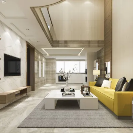 تصميم كلاسيكي للسقف الجبس متعدّد المستويات