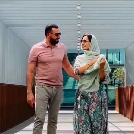 حلا شيحة وزوجها معز مسعود - الصرة من حساب حلا على انستغرام