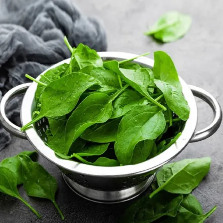 صورة لطبق من السبانخ 