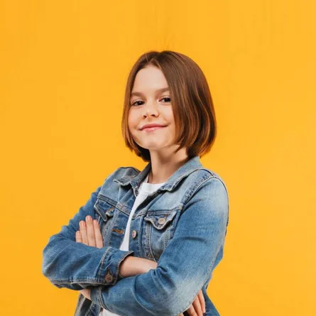 صورة لطفلة لديها ثقة بنفسها