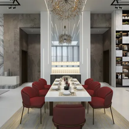 الألوان في ديكورات غرف الطعام