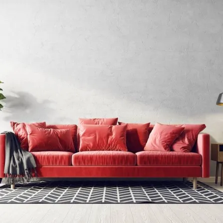 الأحمر في الديكور المودرن