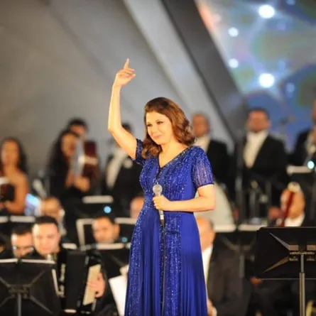 ماجدة الرومي من حفل ختام مهرجان الموسيقى العربية - الصورة من حسابها على تويتر