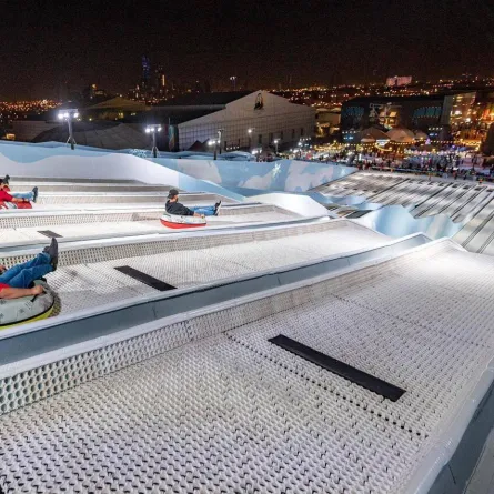 وتعدُّ لعبة الزحليقة العملاقة إحدى أبرز فعاليات بوليفارد رياض سيتي، وتقع في "أفالانش"