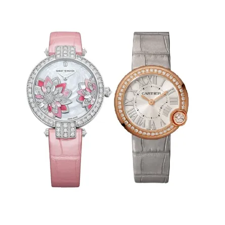 ساعات الماس مع سوار جلد لإطلالة عملية فخمة في خريف 2021