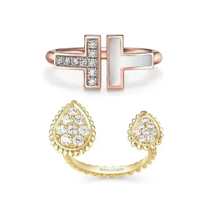 موديلات خواتم ذهب مفتوحة لشتاء 2022