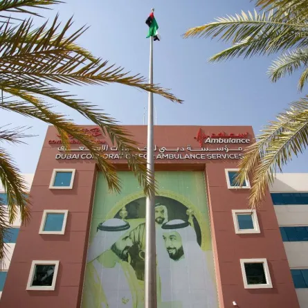 دبي لخدمات الإسعاف- الصورة من حساب المكتب الإعلامي لحكومة دبي على تويتر