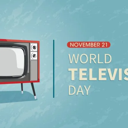 شعار الاحتفال باليوم العالمي للتلفزيون- الصورة من موقع nationaldayreview