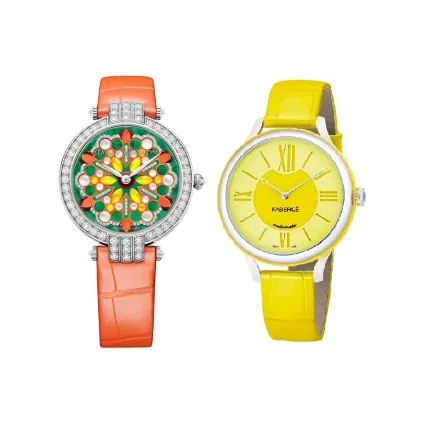 ساعات نسائية بدرجات الأصفر والبرتقالي لخريف 2021