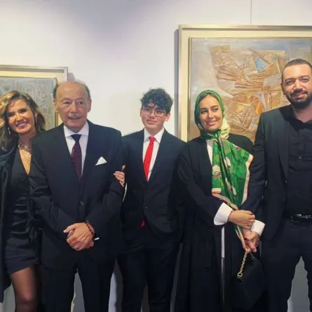 حلا شيحة وزوجها معز مسعود وسط عائلة أحمد شيحة - الصورة من حساب هنا شيحة على انستغرام